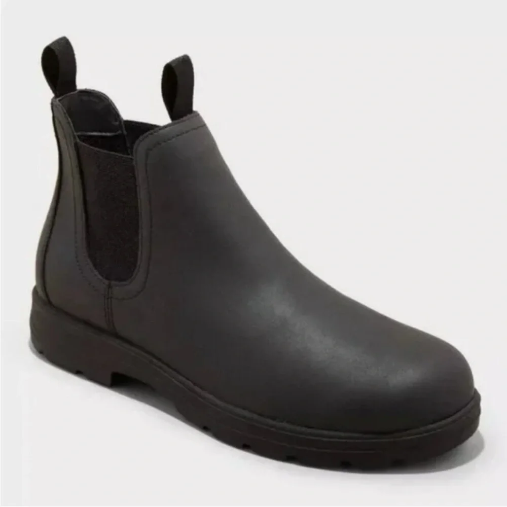 Men's Huxley Chelsea Boots - Goodfellow & Co Black 9.5